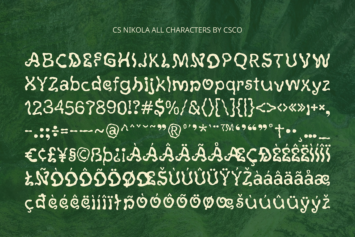 CS Nikola – Etchy Font, a Sans Serif Font by Craft Supply Co. (Photo 8 of 8)