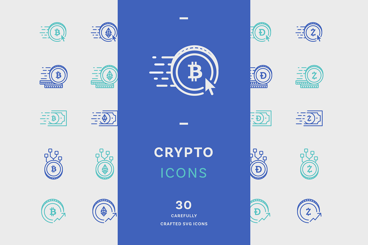 Crypto icons, an Outline Icon by Somewan draws (Photo 1 of 5)