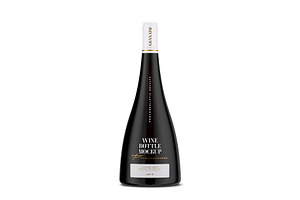 Black Bottle Mockup - Wine