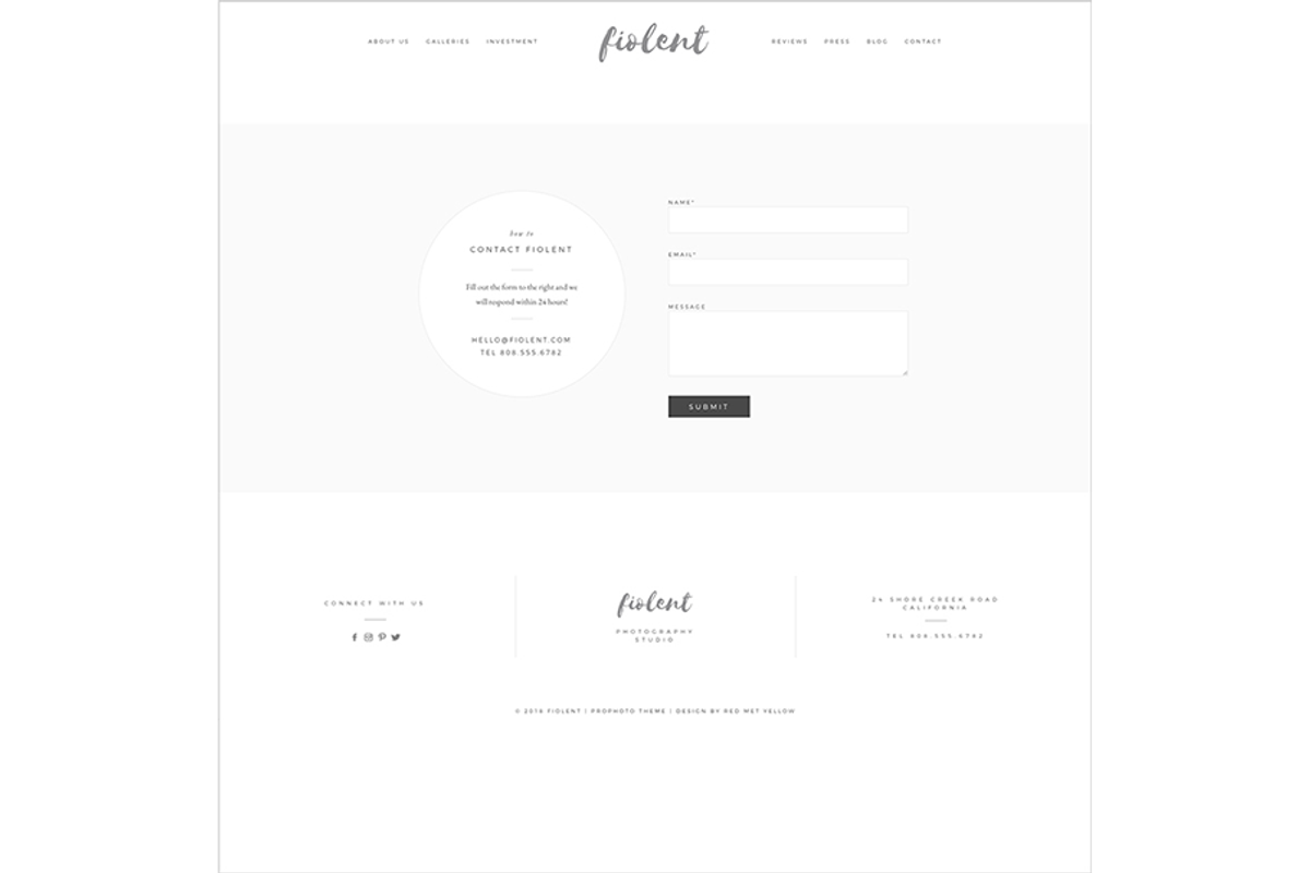 Fiolent ProPhoto 7 Template, a Websites & App Template by Red Met Yellow Creative (Photo 9 of 10)