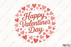 Happy Valentine's Day PNG, an Illustration by CraftArtStudio