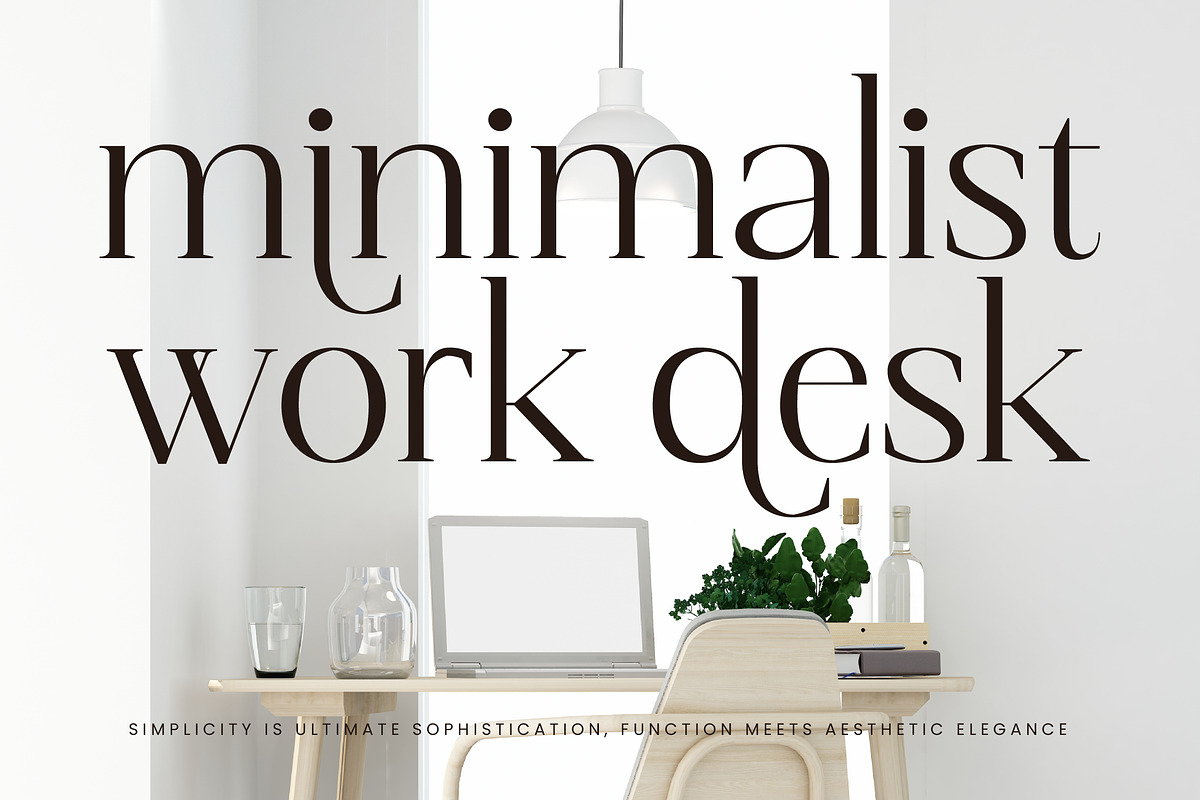 Magnetic Azuhster Minimalist Serif, a Serif Font by Letterena Studios (Photo 2 of 15)