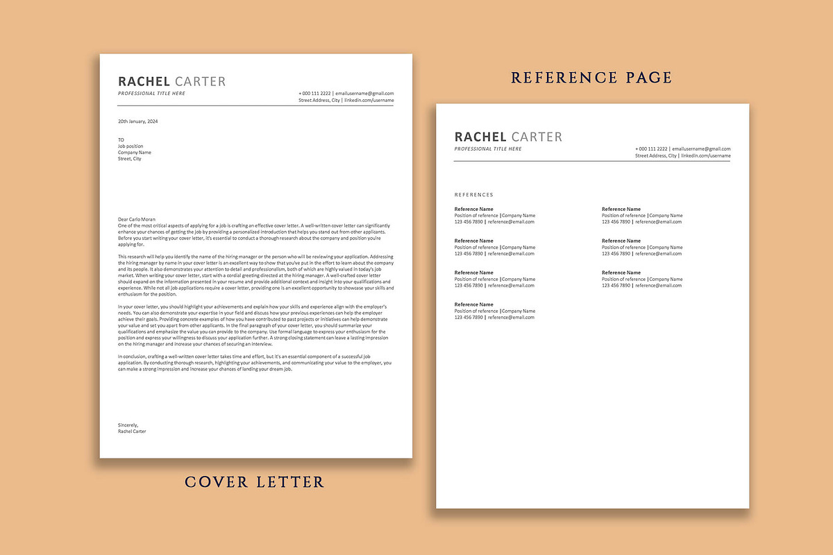 ATS Friendly Resume Template, a Resume Template by VictoriousVita (Photo 4 of 7)