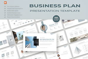 Minimalist Business Plan Presentatio, a Presentation Template by Design Station
