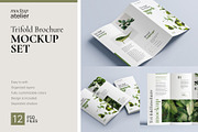 Trifold Brochure Mockup, a Print Template by mockupatelier (Thumbnail 1 of 15)