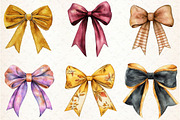 Autumn Coquette Bows Clipart, an Illustration by Libby Wishes (Thumbnail 2 of 6)