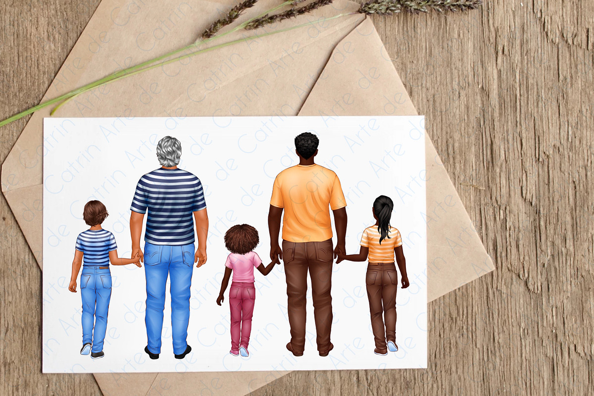 Best Daddy Clipart, Dad and Children, a Person Illustration by ArtedeCatrin (Photo 10 of 11)