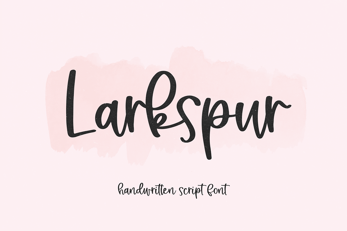 Larkspur | Handwritten Script Font, a Script Font by KA Designs (Photo 1 of 9)