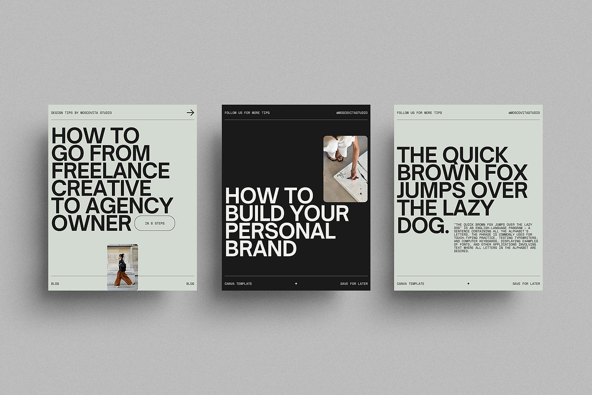 Designer Instagram Template | Canva, a Social Media Template by Moscovita Studio (Photo 9 of 12)