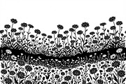 60 Daisy Flower Field Silhouette, a Seasonal Illustration by Amazin_art (Thumbnail 10 of 28)