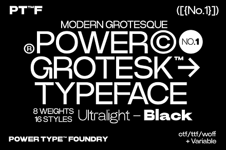 Power Grotesk Font Family