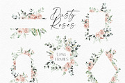 Dusty Roses Boho Watercolor, an Object Illustration by Olga Koelsch (Thumbnail 3 of 13)