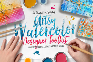 Artsy Watercolor Designer Toolkit