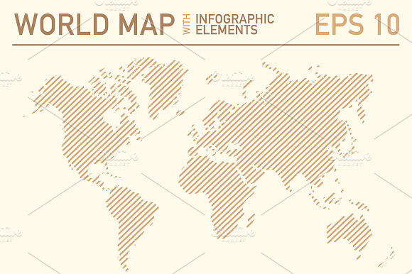World Map With Icons