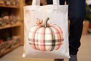 Autumn Plaid Pumpkin Clipart, an Illustration by Rose Art (Thumbnail 7 of 7)
