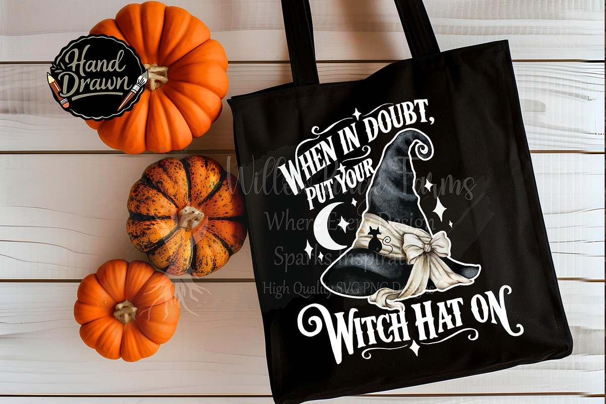 When in Doubt Put Your Witch Hat On, a Seasonal Illustration by Willow Paige Farms (Photo 8 of 11)