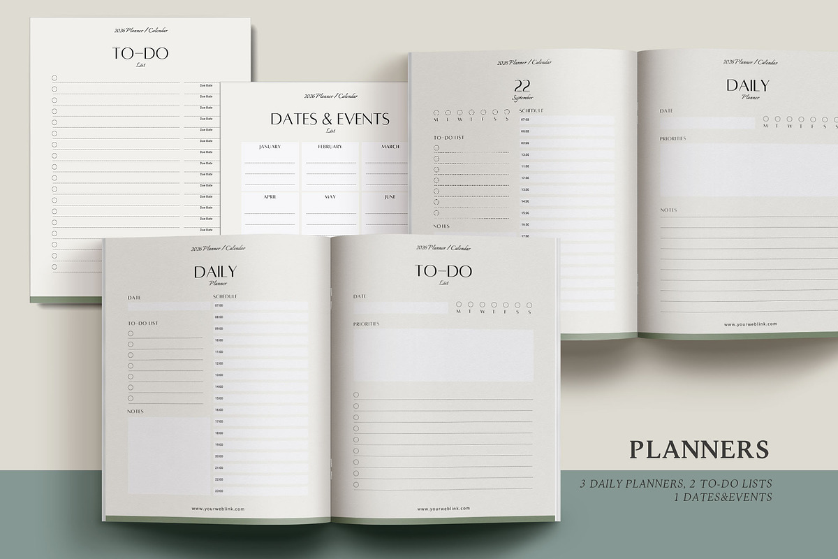 2026 Canva Planner & Calendar kit, a Magazine Template by 3.14&Co (Photo 4 of 10)