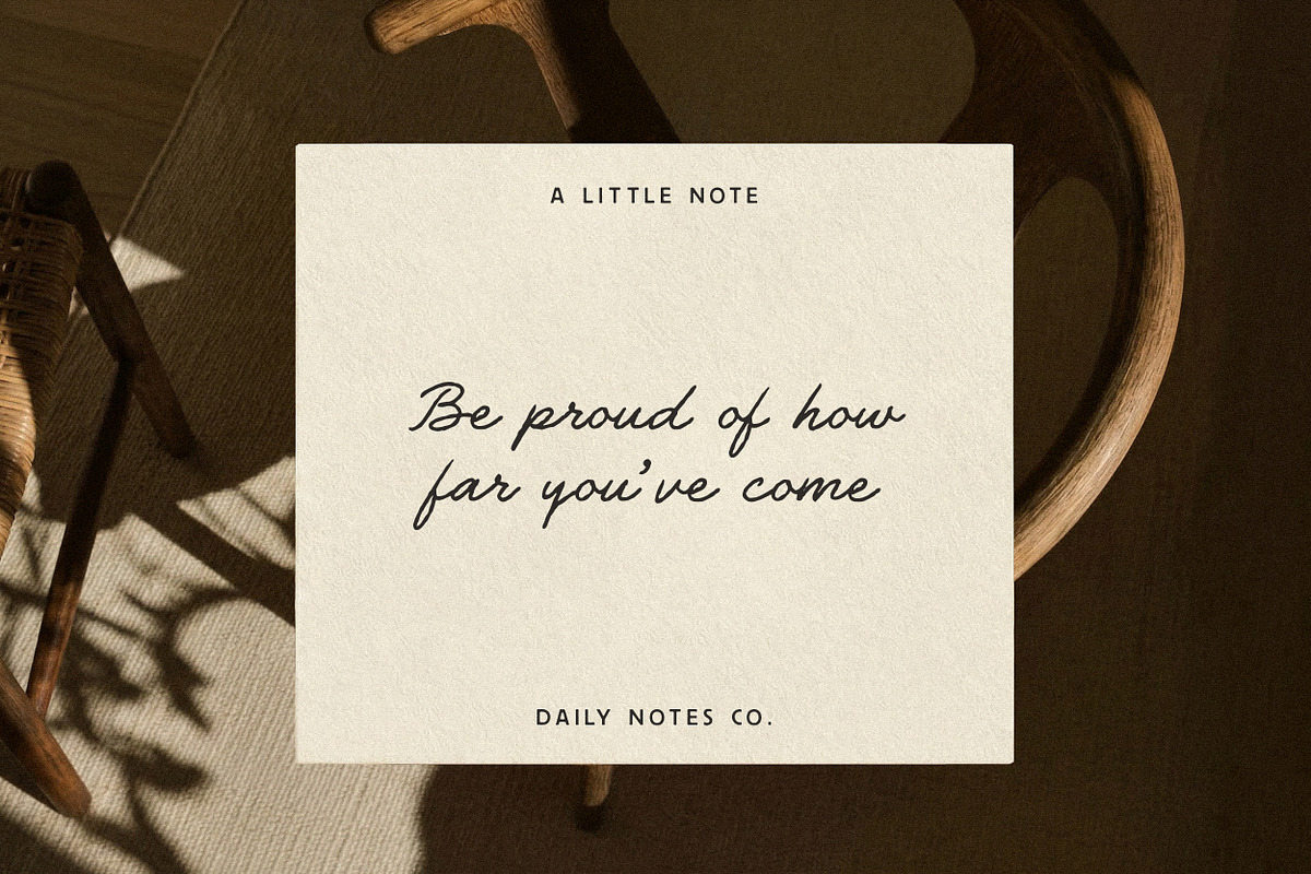 The Daily Notes - Script and Sans, a Handwritten Font by Davide Bassu (Photo 11 of 14)