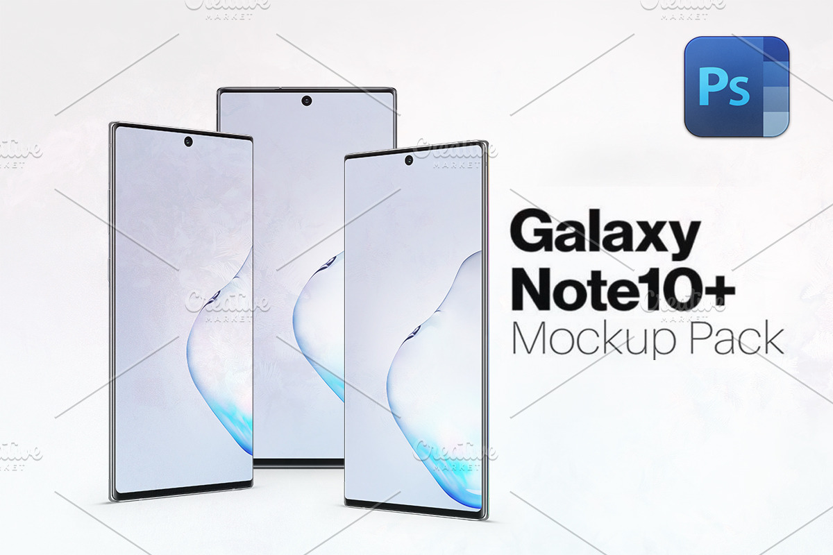 Samsung Galaxy Note 10+ Mockup, an Android Mockup by Design by Mirko