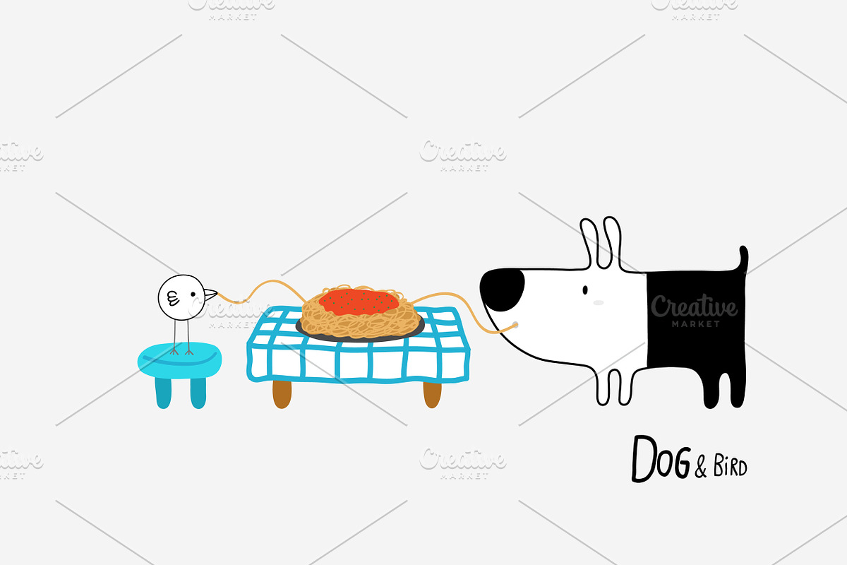 Dog & Bird Collection 1, an Animal Illustration by Irene Loal (Photo 9 of 17)