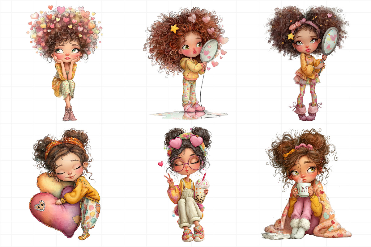 Quirky Love Girl Clipart, an Illustration by Daily.Designs (Photo 5 of 5)