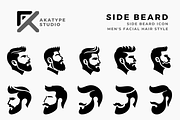 Side Beard Icon Vector, a Solid Icon by Akatype Studio (Thumbnail 1 of 3)