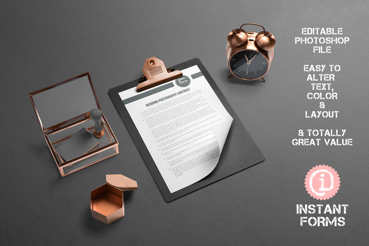 Photography Forms and Contracts, a Stationery Template by InstantForms (Photo 2 of 3)