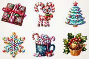 Christmas Candy Sublimation Clipart, an Illustration by RobertsArt (Thumbnail 3 of 7)