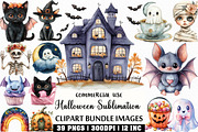 Cute Halloween Sublimation Clipart, an Illustration by Craft Nest (Thumbnail 1 of 6)