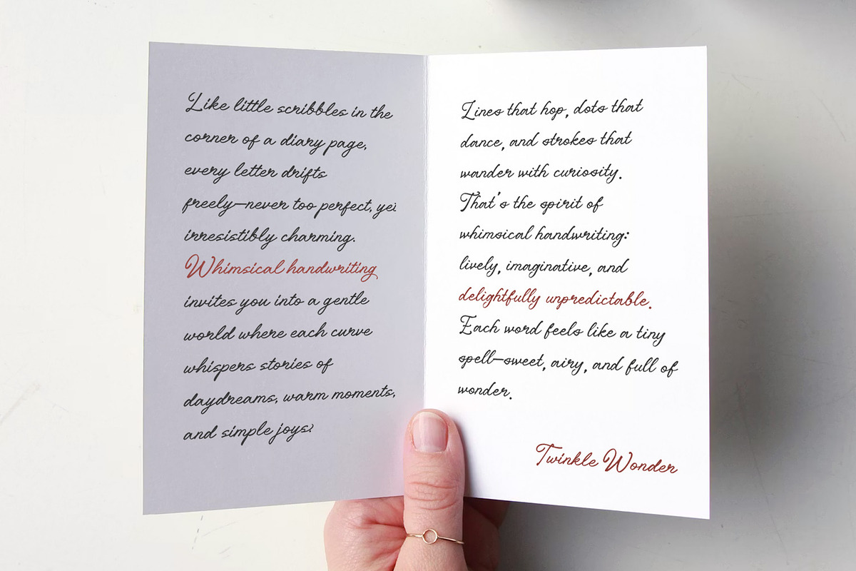 Twinkle Wonder, a Font by Nathatype (Photo 2 of 11)
