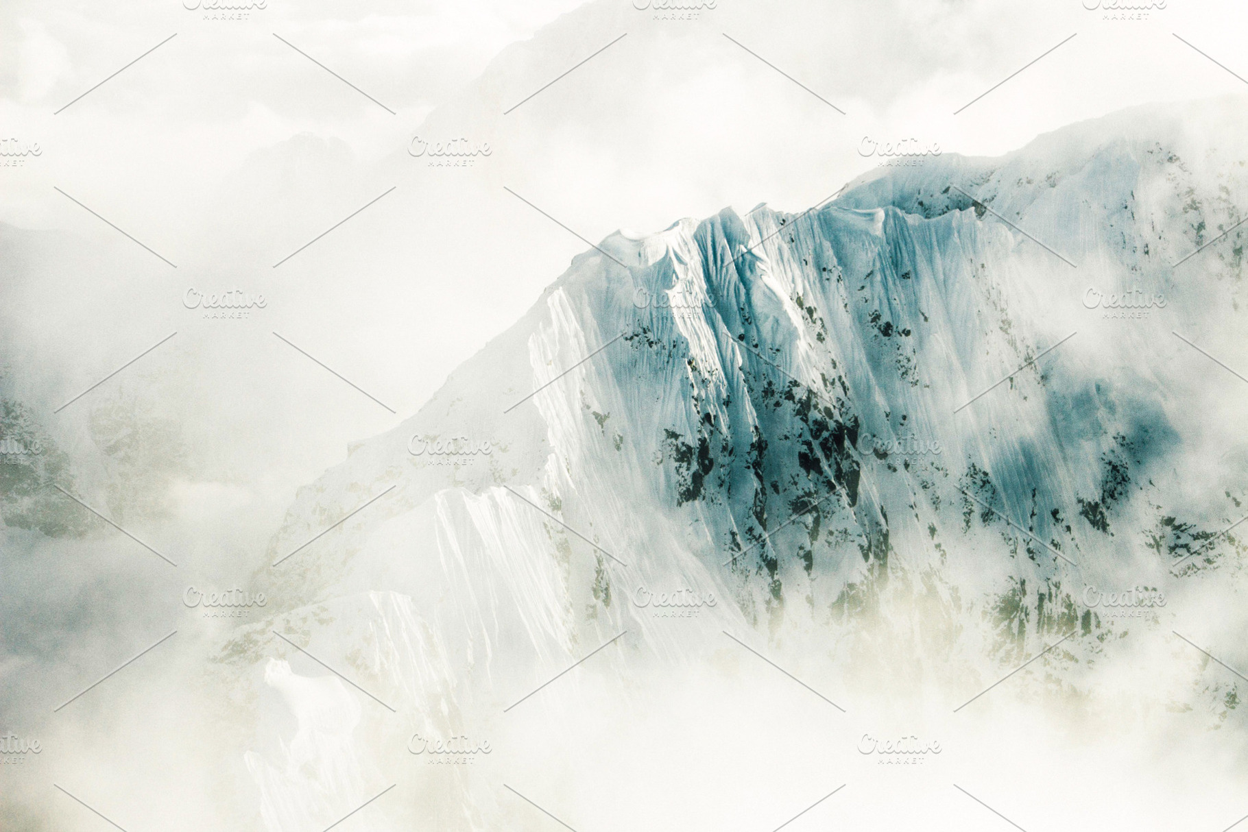 Cloudy Mountain Range, a Nature Photo by Made by T