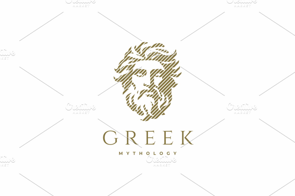 Zeus Head Logo Template, a Branding & Logo Template by yopie (Photo 1 of 3)