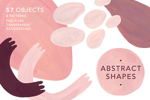 Abstract Shapes. Hand drawn texture
