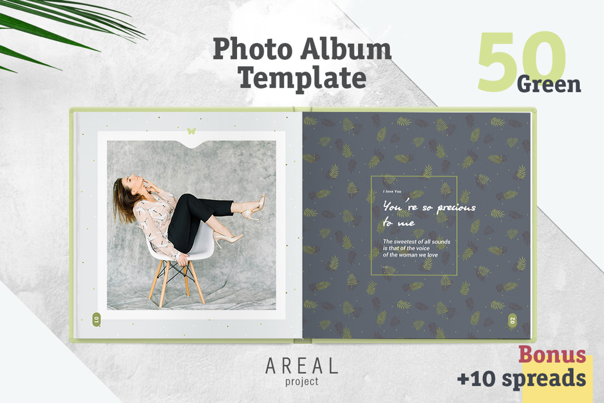 Photo Album Template - Green, a Stationery Template by ArealPro (Photo 2 of 22)