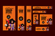 Halloween Web Banner Ads Template, an UI Kit Template by CreativeShaper (Thumbnail 3 of 4)