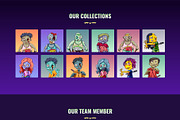 NFT Landing Page HTML Template, a Landing Page Template by CodexCoder Themes (Thumbnail 5 of 8)