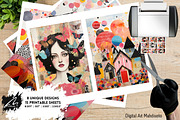 Doodle Junk Journal Pages, Collage, a Decorative Illustration by Digital Art Mahdiseño (Thumbnail 2 of 10)