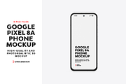 Google Pixel 8A Phone Mockup, an Android Mockup by UnicDesign (Thumbnail 1 of 15)