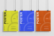 Three Hanging Poster Mockup, a Product Mockup by graphypix (Thumbnail 1 of 4)