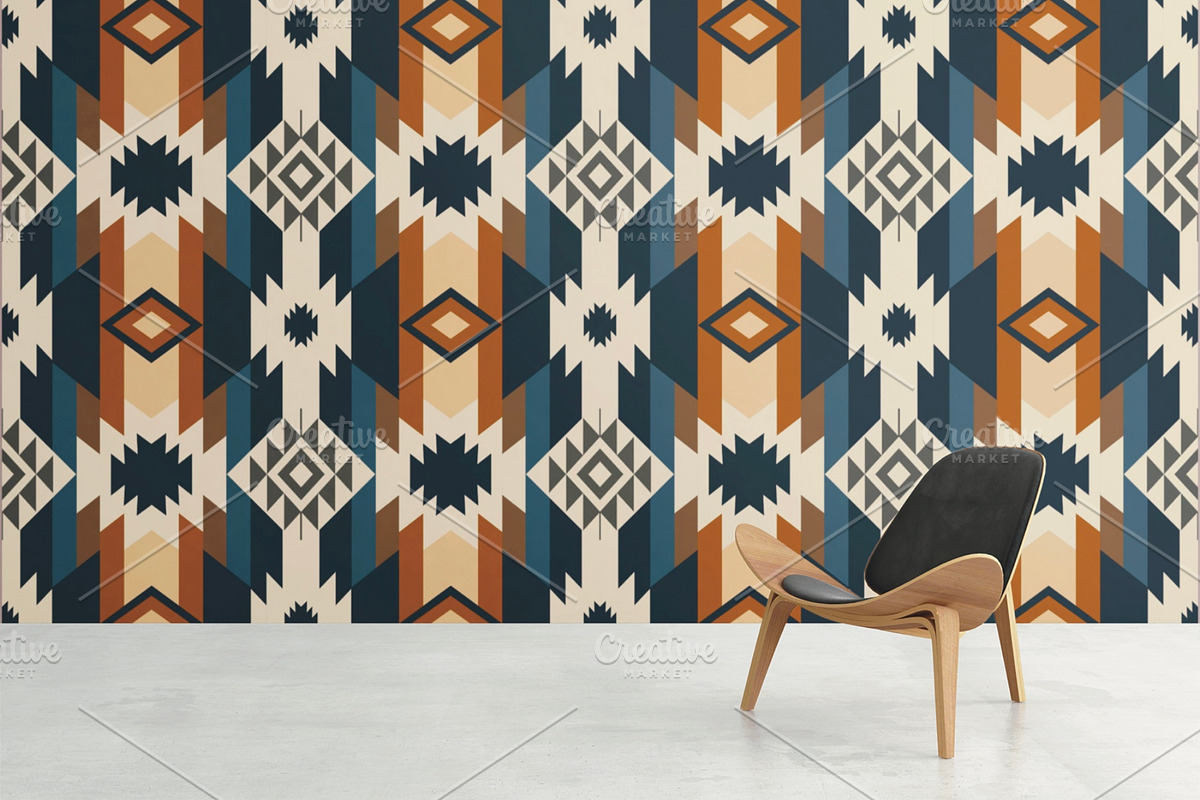 Colorful Beige Southwestern Pattern, a Pattern Graphic by PPEthnicDecorPattern (Photo 3 of 10)