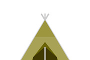 Hiking and Camping Tents Vector Set, an Illustration by Alex Krugli (Thumbnail 4 of 13)