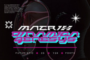 Warriors Font | Bold Y2k Font, a Sans Serif Font by WhymoreArt (Thumbnail 3 of 10)