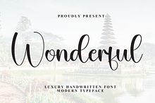 Wonderful | Script Font
