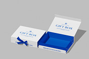 Gift Box Mockup, a Packaging Mockup by Unerispace (Thumbnail 2 of 5)