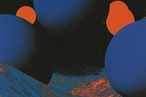 Retro-Futuristic Abstract Artwork, a Photo by Virgo Studio