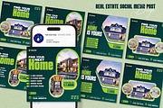 Real estate social media template, a Social Media Template by vectorlnk (Thumbnail 1 of 5)