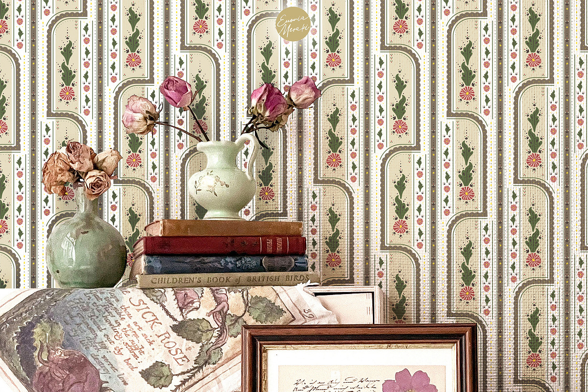 Vintage Floral Pattern 2 Shabby Chic, a Pattern Graphic by Euonia Meraki (Photo 17 of 19)