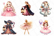 Watercolor Princess Clipart, an Illustration by DreamPrint404 (Thumbnail 4 of 6)