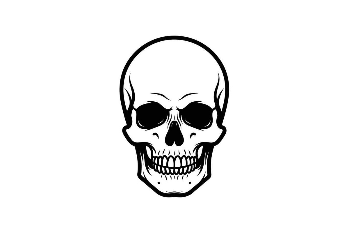 50 Skull Head Silhouette Vector Bund, an Illustration by Creativeshirt (Photo 28 of 51)