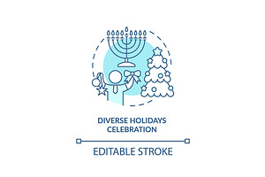 Diverse holidays celebration, an Icon by IMG Visuals